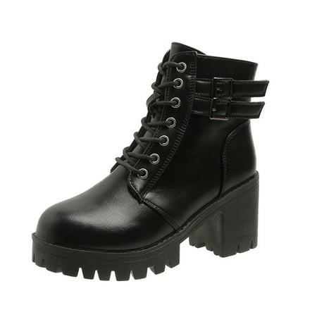 

Fesfesfes Hidden Heel Zipper Wedge Boots Vintage Calf Boots Women s Faux-Leather Women s Shoes Vintage Western Flat Boots Calf Boots Women s Flat Boots Cowgirl Boots 6(37)