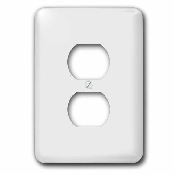 3dRose, Image of Alabaster Off White Summery Shade, 2 plug outlet cover