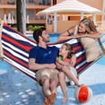 thumbnail image 4 of Bathonly 11 FT 2-Person Hammock with Pillow, Folding Curved Spreader Bar, Trinidad Red, 4 of 12