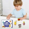 thumbnail image 2 of Happini 3D Book Craft And Art Kit DIY Cut 3D Papercraft Models Mobile Papercraft Book Easy Handmade Animal Figurine Set Arts And Crafts for Kids Ages 2-4 Boys Toddler Arts And Crafts 3 Years Diy, 2 of 5