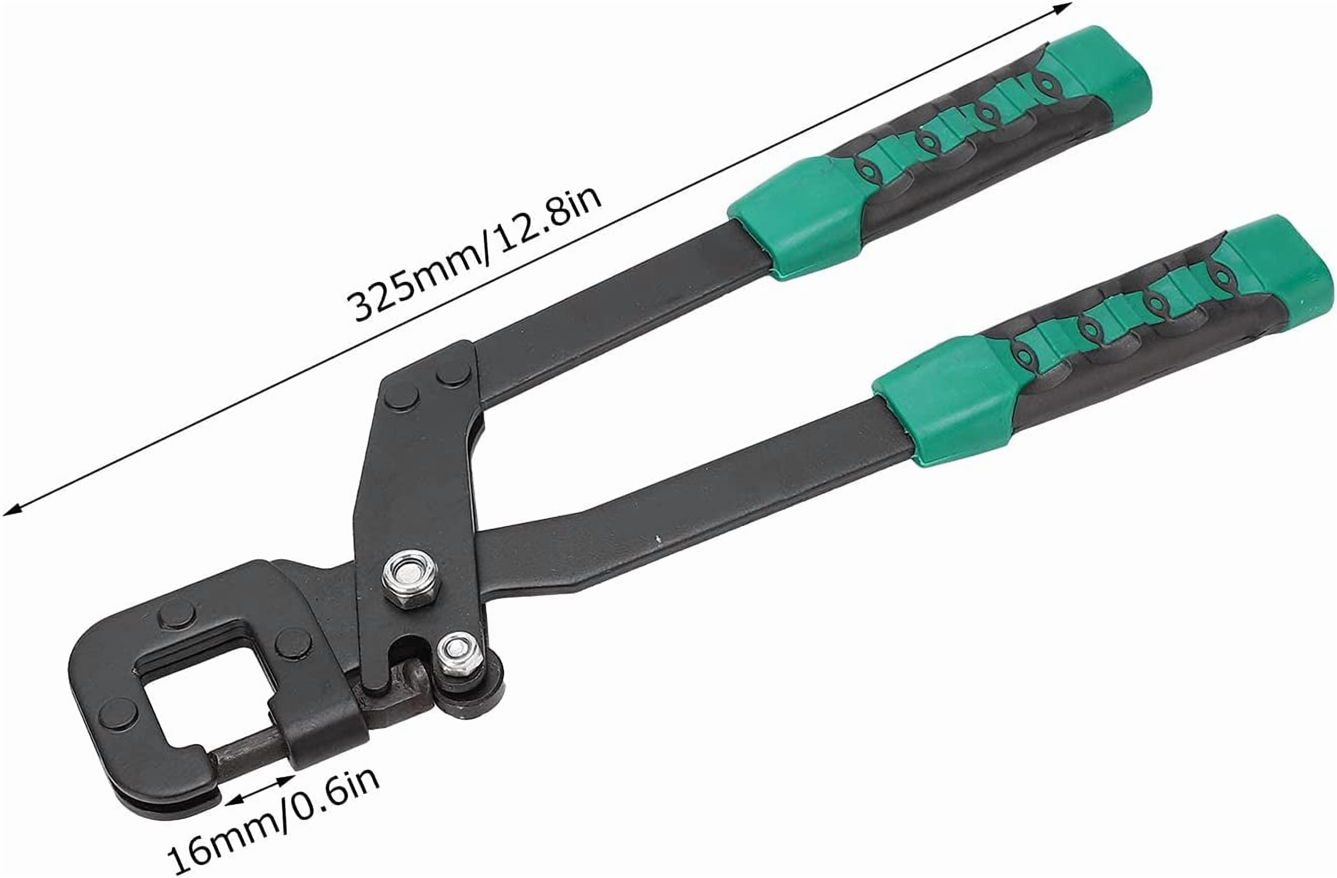 ABCISI 13" Stud Crimper Drywall Tools, Metal Framing Crimping Punch for 0.6-0.8MM Ligh Steel Keel, Ceiling and Drywall Hole Punch Framing Hammer