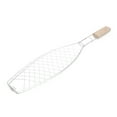 thumbnail image 4 of Milue Fish Grilling Basket Clip with Wooden Handle Outdoor Traveling Camping Picnic, 4 of 11