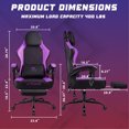 thumbnail image 7 of Bossin Gaming Chairs with Footrest, Massage Leather Game Chair for Adults, Big and Tall Gamer Chair with Headrest and Lumbar Support, 7 of 7