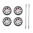 thumbnail image 3 of 4Pcs/Set 1/64 On-Road Model Car Wheel & Tires 1 64 Spare Parts for Hotwheels E7, 3 of 7