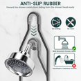 thumbnail image 4 of Shower Caddy Hanging Adjustable Shower Caddy, Rustproof Shower Organizer Extended Length Showers Caddy Over Shower Head with Hooks Soap Holder, Large Capacity Anti-Swing Bathroom Organizer, Gold, 4 of 10