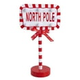 thumbnail image 2 of Christmas Decorations North Pole Sign With LED Light Xmas Tabletop Stand Decor For Indoor Home Holiday Party Decorative Christmas Street Sign Housewarming Gift, 2 of 9
