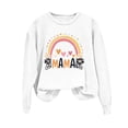 thumbnail image 4 of Jacenvly Hauts à Manches Longues pour Femmes Liquidation Hauts Imprimés à la Mode Amples Décontractés à Manches Longues Sweat à Capuche à Manches Régulières Hauts à Manches Longues Décontractés pour Femmes, 4 of 5