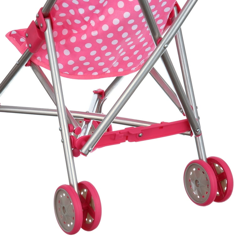 Doll stroller clearance with swivel wheels