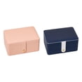 thumbnail image 1 of Jewelry Storage Box PU Leather Big Portable for Jewellery Care jinwen Caja de almacenamiento de joyas, 1 of 8