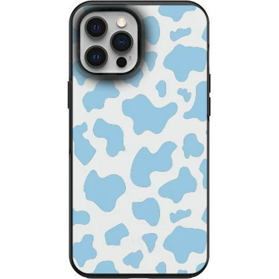 Light blue Cow pattern print Phone Case for iPhone 7 8 X XS XR SE 11 12 13 14 Pro Max Mini Note 10 20 s10 s10s s20 s21 20 Plus Ultra
