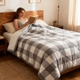 thumbnail image 6 of Plaid Cool Quilt | 150×200cm Summer Cooling Breathable Quilt, Lightweight & Skin-Friendly Dorm & Home Bedding, 6 of 6
