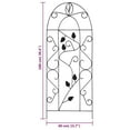thumbnail image 4 of vidaXL Plant Climbing Racks 3 pcs Black 40x100 cm Iron, 4 of 4