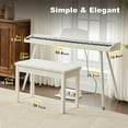 thumbnail image 2 of Mustar 88 Key Portable Electric Digital Keyboard Piano Semi Weighted with Storage Stool, 3 Pedals, Built-In Speakers, USB/MIDI, White, 2 of 9