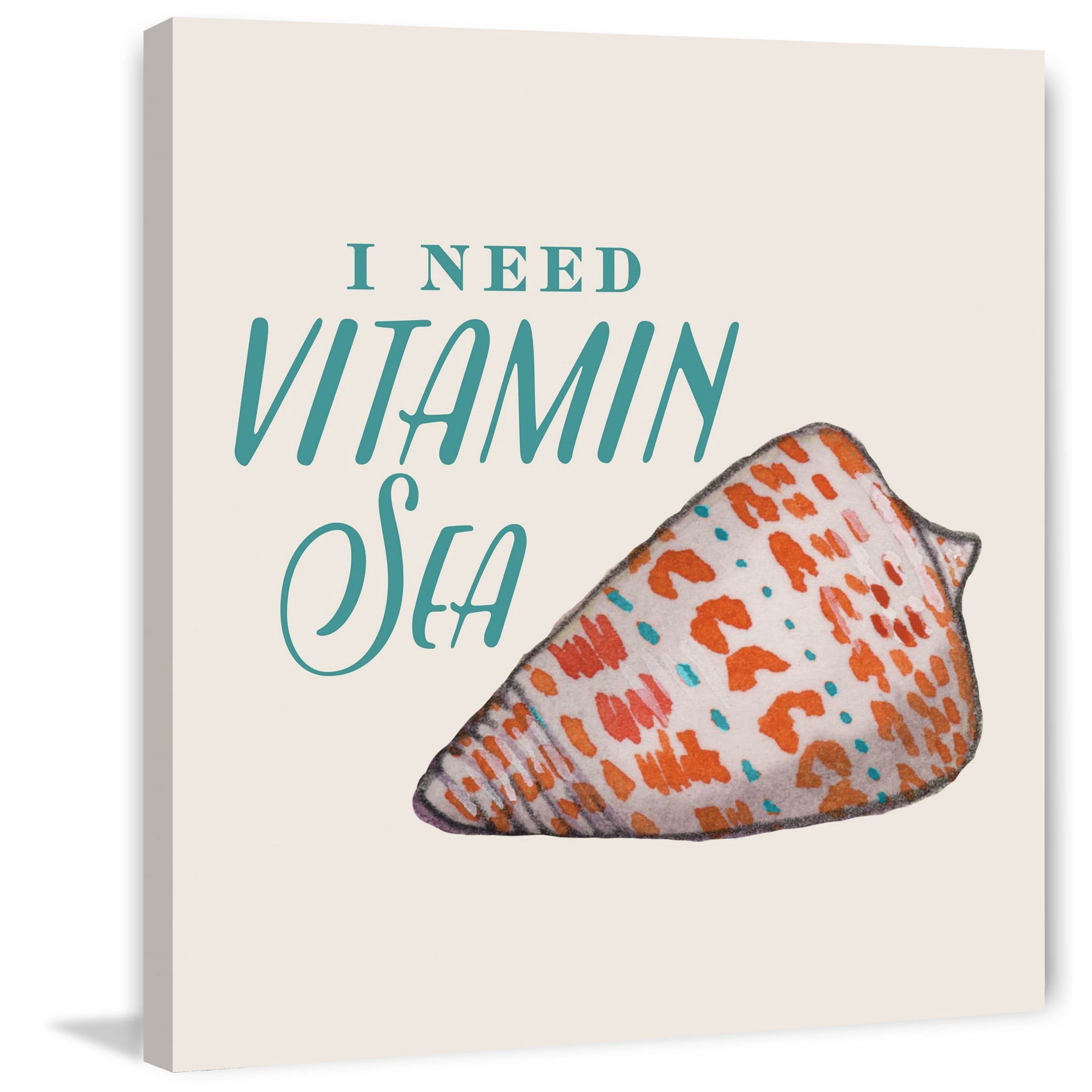 "Vitamin Sea" Painting Print on Wrapped Canvas