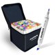 thumbnail image 1 of Set de arte de 100 colores con doble punta de alcohol Markers AnyMark con bolsa, 1 of 6