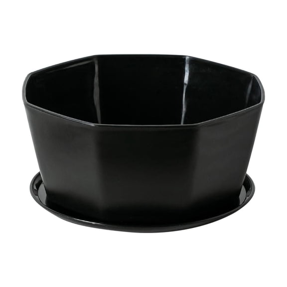 8" Planter Pot with Drainage Hole, Round Shallow Flower Pot, Modern Design Planter for Indoor Plants, Cactus, Bonsai, Garden, Outdoor Use