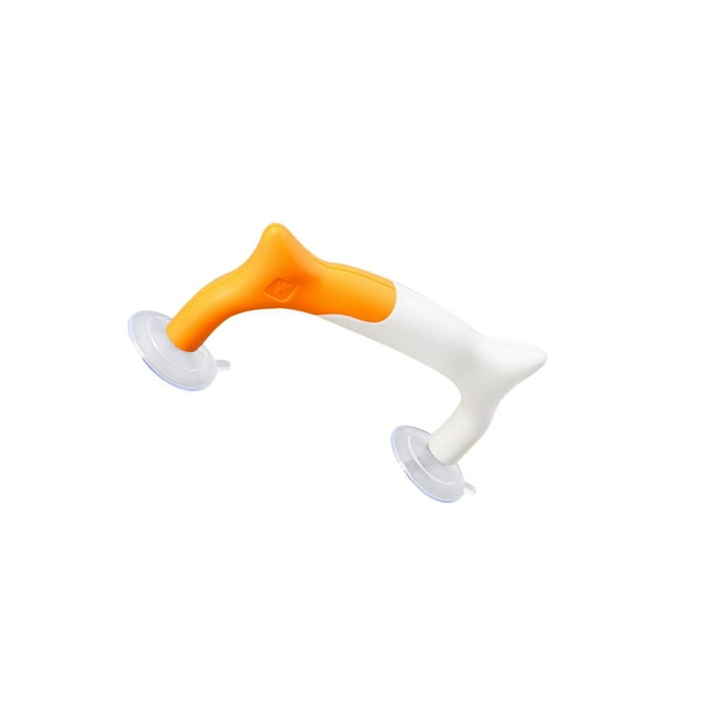 ziyahi Suction Cups Ruler Handle Durable for DIY Craft Tools Sewing Ruler Yellow White 18x7.8cm