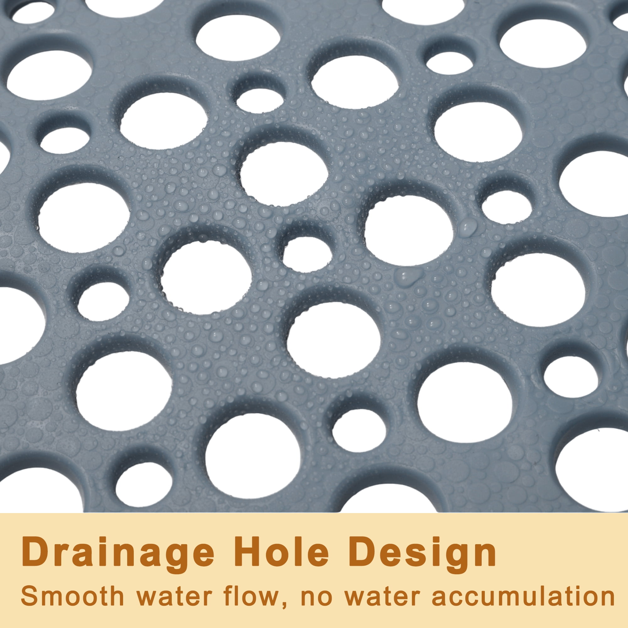 Unique Bargains Nonslip Bathtub Mat Bathtub Shower Mat Machine Washable Bath Mat for Tub Nonslip 34.65"x15.75" Grey