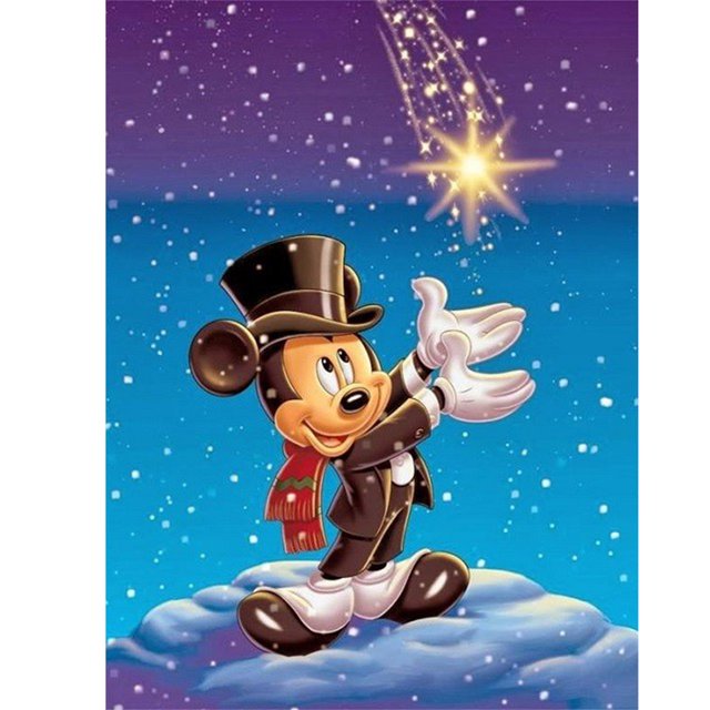 Cuadros Decorativos 5D Kit Rhinestone Imagen DIY Star Mouse Full Round Drill Diamond Painting Craft Likrtyny embutido en tela