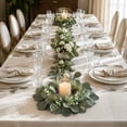thumbnail image 5 of Candle Rings Set of 2, Mini Wreaths for Pillar Candles, Modern Table Centerpiece for Wedding, Rustic All- Home & Wall Decor, 1Pack A, 5 of 6