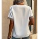 thumbnail image 4 of Camisa de cuello en V, Camisa de mujer Camisa de oficina de cuello en V Camisa de mujer Integración sin costuras, 4 of 6