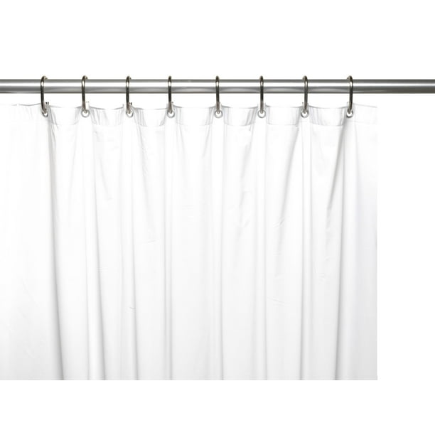 BetterBath Extra Long Vinyl Shower Curtain Liner with Metal Grommets