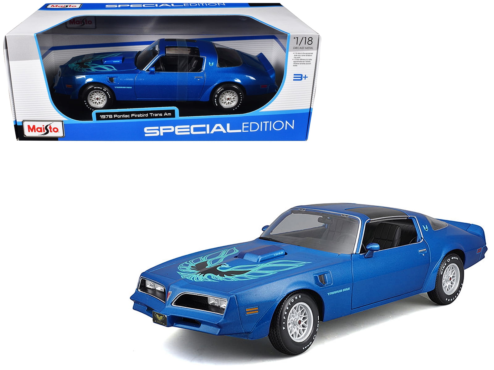 1977 Pontiac Firebird Trans Am Black with Replica Buckle