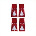 thumbnail image 3 of Becaristey 4 Pieces/Set Christmas Tree Dinnerware Bag Storage Pack Decoration Chopstick Organizer Fork Holiday Party Red, 3 of 6