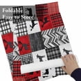 thumbnail image 6 of Retro Reindeer Silhouette Placemats Set of 6,Wipeable Washable Table Mats for Dining Tables, Buffalo Wood Plank Stitching Art Place Mats for Kitchen Event Party Tabletop Decor, 6 of 9