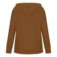 thumbnail image 6 of FAIWAD Womens Hooded Button Drawstring Sweatshirts with Pockets Long Sleeve Pullover Tops Fall Winter Trendy, 6 of 6