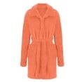thumbnail image 3 of Soft Kimono Bathrobe Shawl Collar Cozy Warm Home Loungewear Sleepwear For Women, 3 of 5