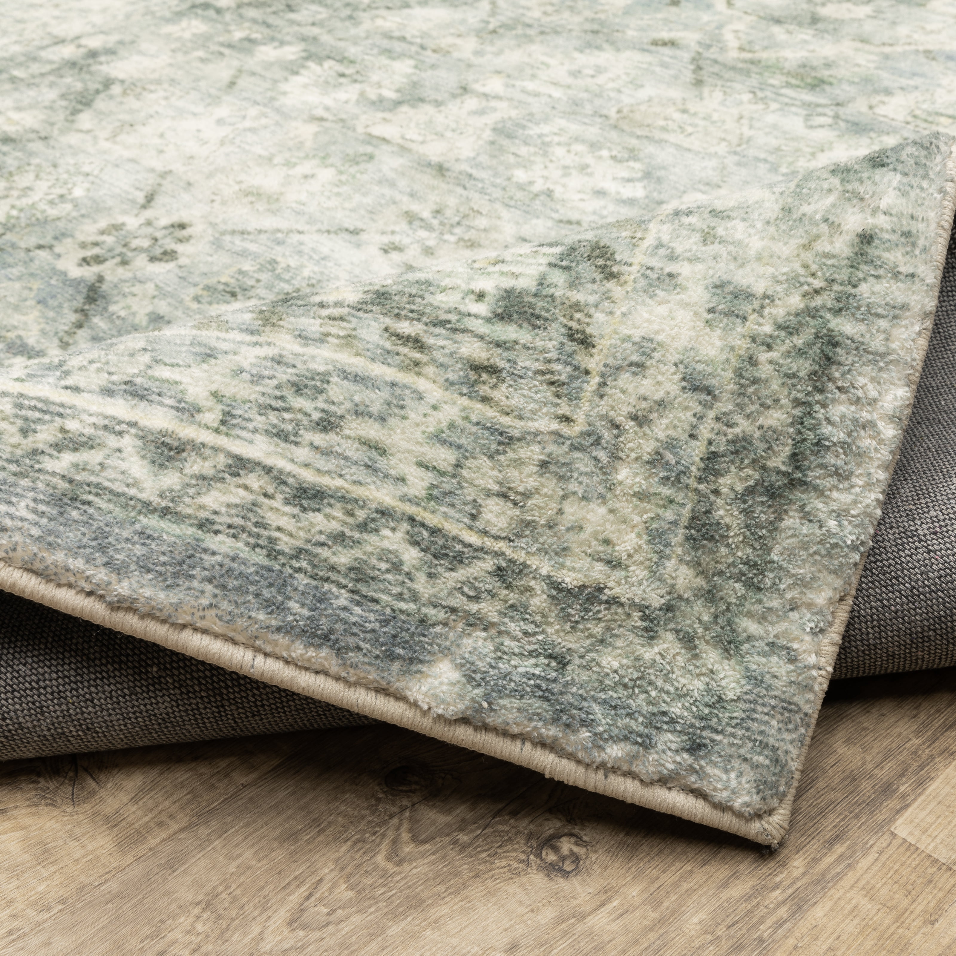 Avalon Home Silvana Distressed Floral Area Rug, 2' X 8' Runner, Blue/ Ivory