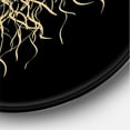 thumbnail image 3 of Designart 'Tree Silhouette With Underground Roots' Traditional Circle Metal Wall Art 29x29 - Disc of 29, 3 of 5