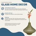 thumbnail image 6 of Bergamo Art 10" Decorative Handmade Glass Patterned Lamp Flower Vase, 6 of 6