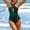 Army Green, variant on Women's Swimwear One Piece Tummy Control Fashion Color Blocking Neck Strap With Chest Cushion Without Steel SupportSexy Backless Strap Swimsuit
