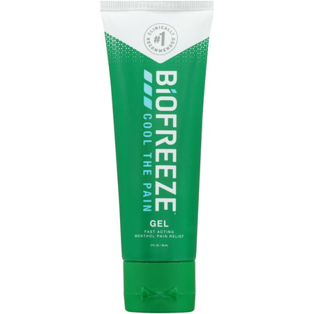 Biofreeze Pain Reliever Gel, Cooling Topical Analgesic for Muscle, Joint, Arthritis, & Back Pain, Long Lasting NSAID Free Relief Cream with Menthol for Sore Muscles, 3 oz. Tube, Original Green (Best Way To Ease Sore Muscles)