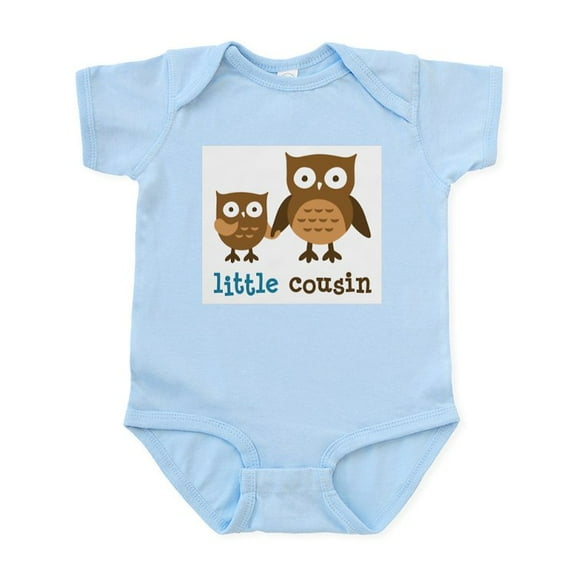 CafePress - Little Cousin Mod Owl Infant Bodysuit - Baby Light Bodysuit, Size Newborn - 24 Months
