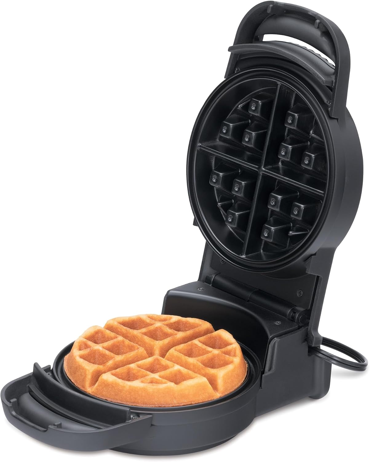 FOHERE Double Belgian Waffle Maker 180 Flip, 1400W, Waffles in 3