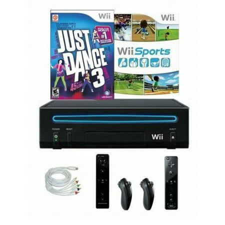 Refurbished Nintendo Wii Console Bundle With Just Dance 3 Wii Sports And 2 (Wii Console Bundles Best Price)