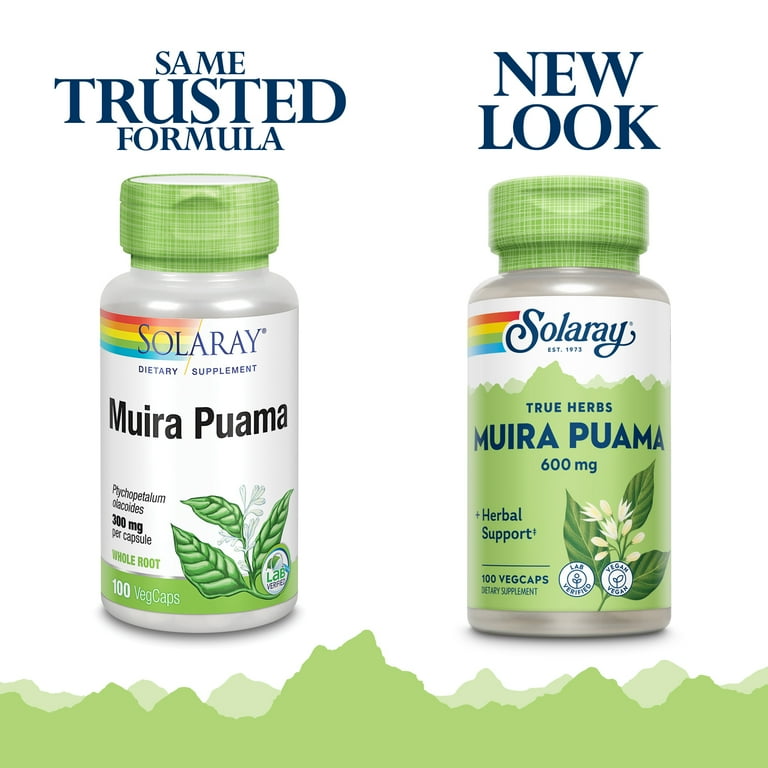 Solaray Muira Puama - 300 mg - 100 Capsules