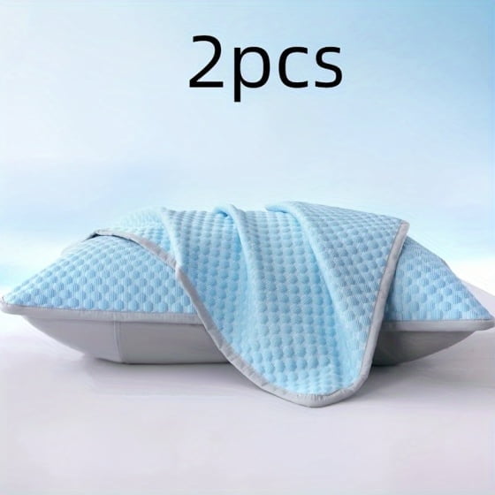 Pillow cases, Pillowcases 2pcs Cases Queen Size Set, Cooling Pillow Case for Women Gifts for Women Men, blue, 19.69x29.53 Inches ﻿