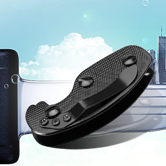 PTOOTP Aluminum Key Organizer Set with Compact Keychain Holder, Sleek Black Design for Men and Women, and Lightweight