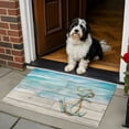 Doormat Bathroom Rugs 16x24in, Marine Nautical Anchor Farm Wood Grain ...