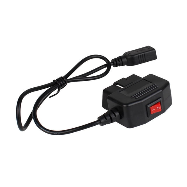 Kenally Adaptador de fuente de alimentación para cámara de salpicadero de coche, reducción de voltaje, Cable de carga Interior ACC DVR OBD Cámaras de salpicadero de coche