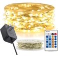 thumbnail image 1 of shiyou-Dimmable Fairy Lights Plug in 99 Ft 300 LED String Lights with Remote, Warm White, 1 of 4