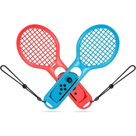 Tennis Racket Compatible with Nintendo Switch Game Mario Tennis Aces Twin Pack for Swing Mode on Nintendo (100 Best Nintendo Games)