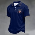 thumbnail image 4 of Men's USA 250th Anniversary Polo Shirt We The People Patriotic Flag Short Sleeve Golf Tee, 4 of 6