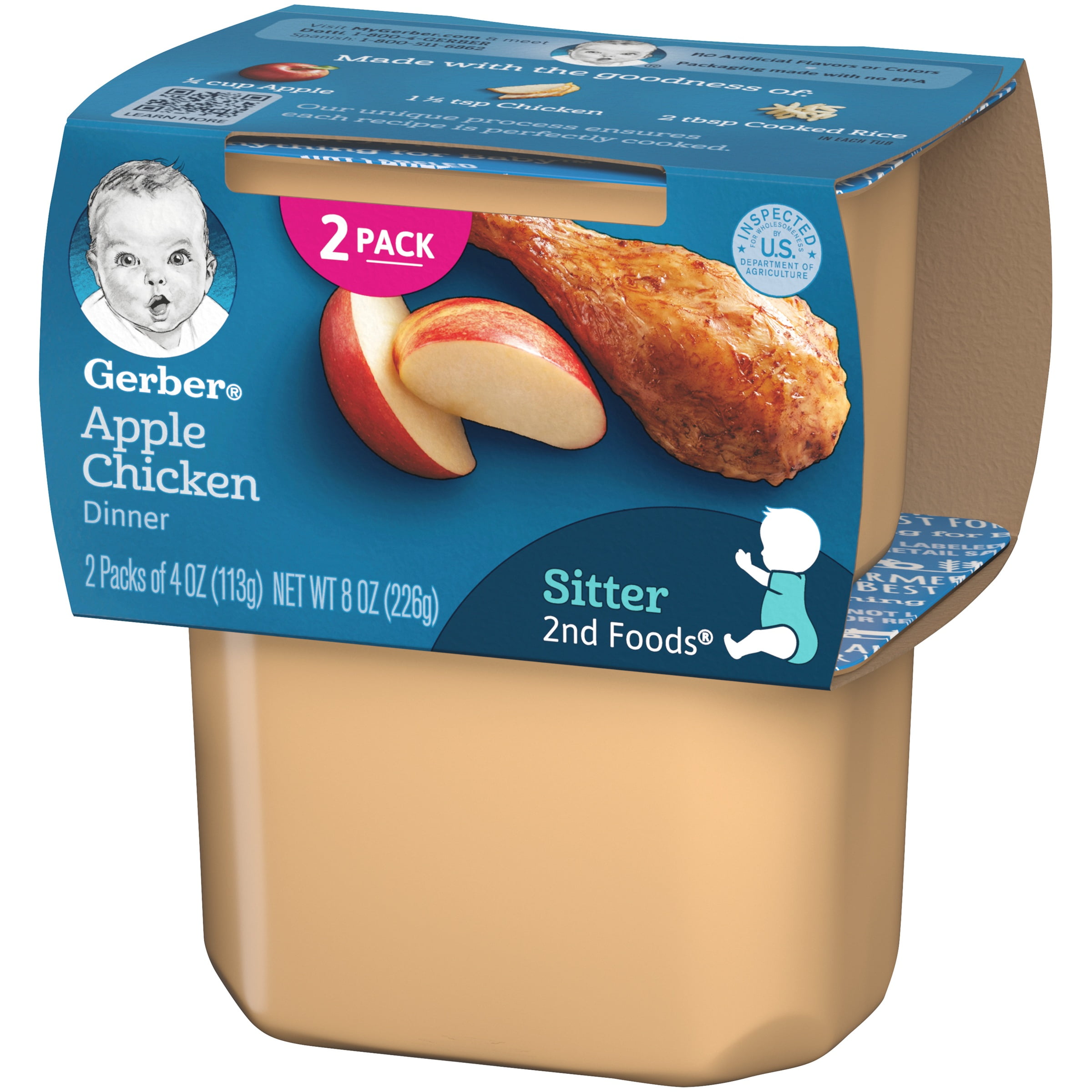 gerber apple chicken baby food