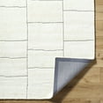 thumbnail image 5 of Hauteloom Xylia Wool Living Room, Bedroom Area Rug - Contemporary - Off White, Light Silver - 18" Sample, 5 of 6