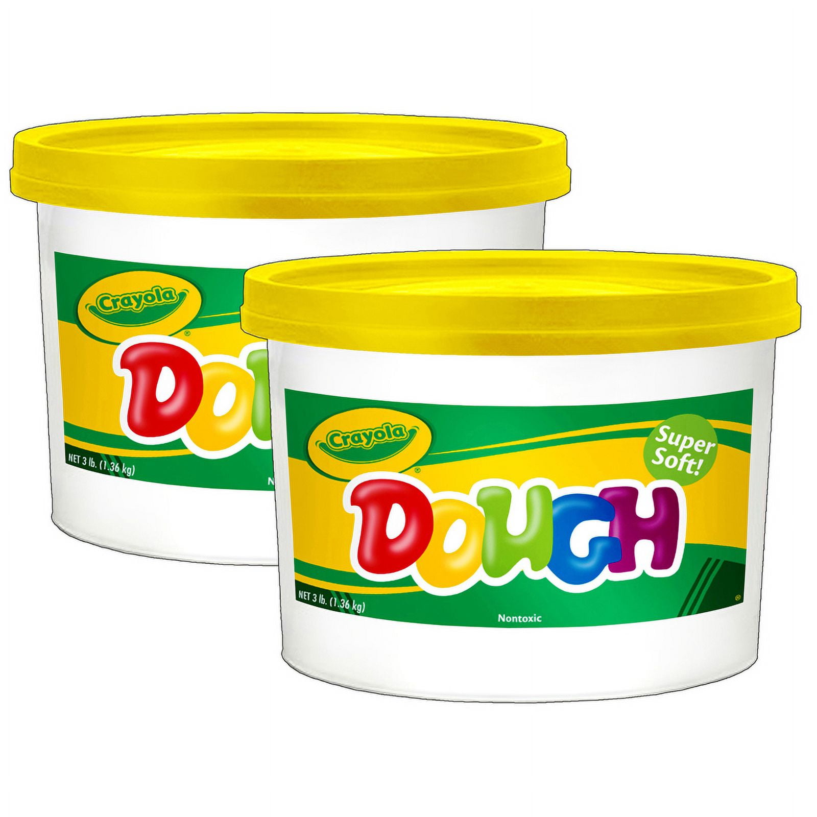 Crayola® Modeling Dough, Yellow, 3 lbs, Set of 2 Buckets